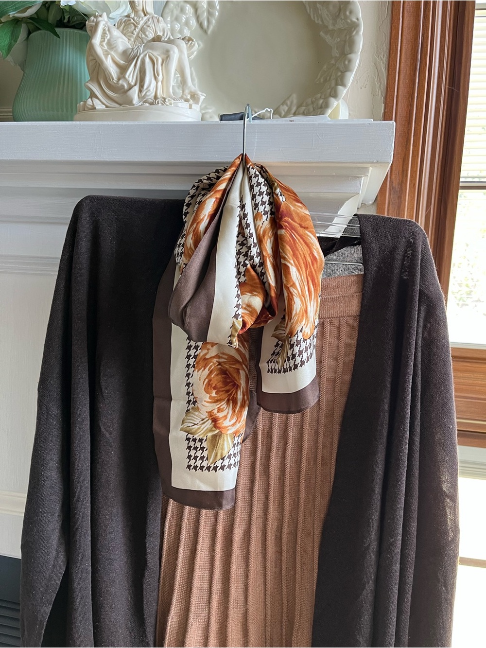 Talbots Brown Pleated Midi Skirt - Picture 13 of 16